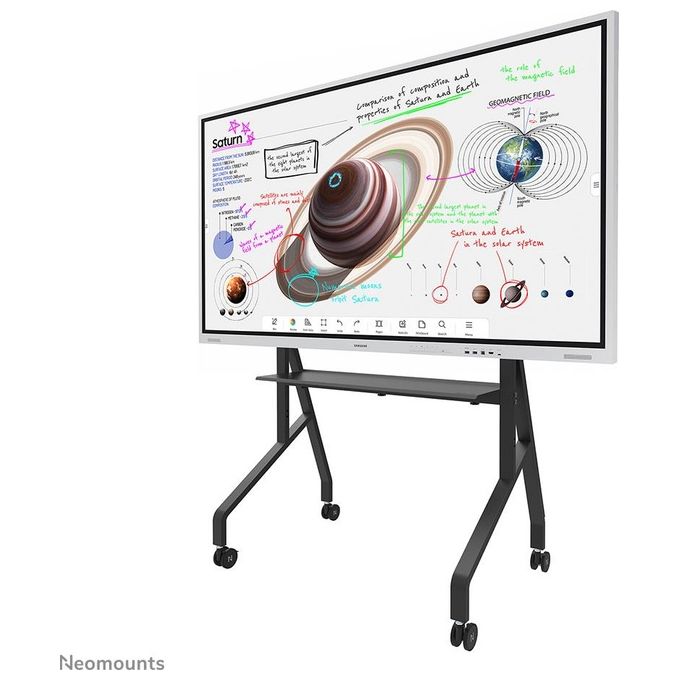Neomounts FL50-525BL1 Move Go Supporto Monitor da Pavimento fino a 86'' 76 Kg VESA 900x600 mm colore Nero