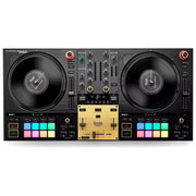 Hercules 4780938 INPULSE T7 PREMIUM Mixer per DJ con 2 Piatti Motorizzati 7'' e Fader Premium colore Nero