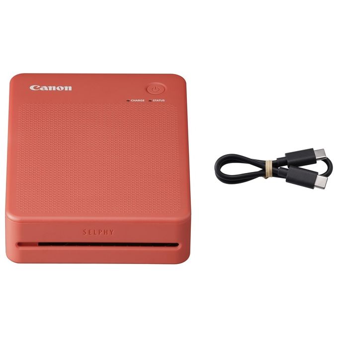 Canon QX20-RD SELPHY QX20 Stampante Fotografica Portatile Sublimazione Wi-Fi 2 formati USB-C colore Rosso