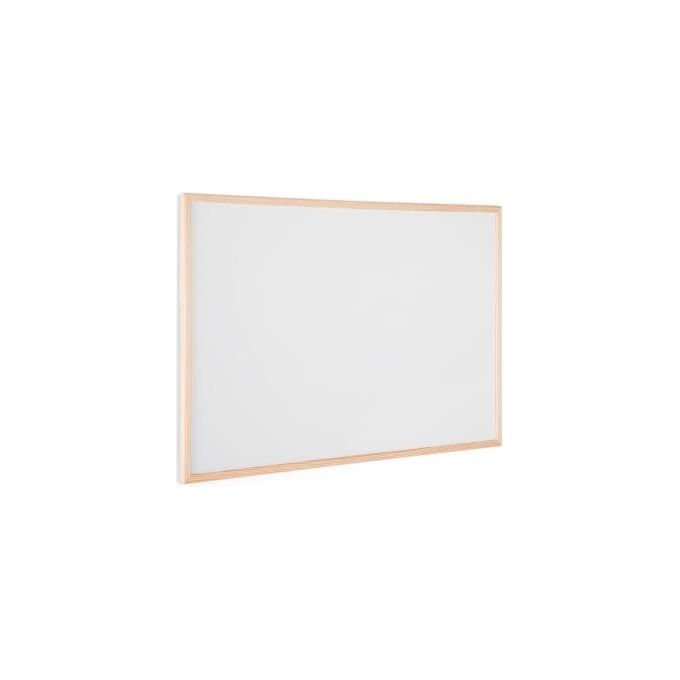 Bi-Office Lavagna Budget Bianca Laccata con Cornice in Legno 90x60cm