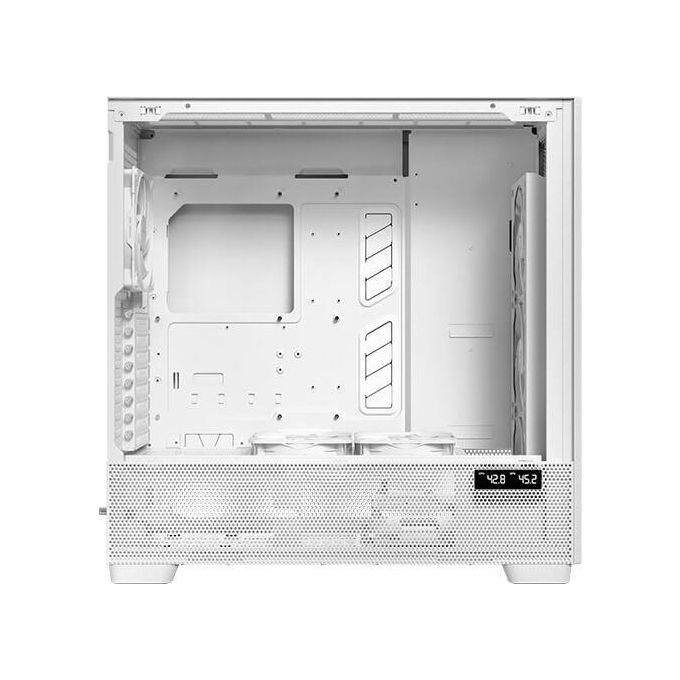 Antec FLUX PRO W Geh Antec FLUX PRO White Midi Tower con Design Flusso d'Aria Multidirezionale e Supporto GPU Verticale colore Bianco