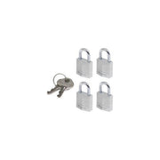 Master Lock Padlock 9120EURQNOPCC Mini Lucchetto con Chiave 4 Pezzi