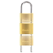 Master Lock 1950EURDCC Lucchetto a Chiavi in Ottone Massiccio e Archetto Regolabile da 7 a 15.5cm Oro 15.5x5x1.4cm