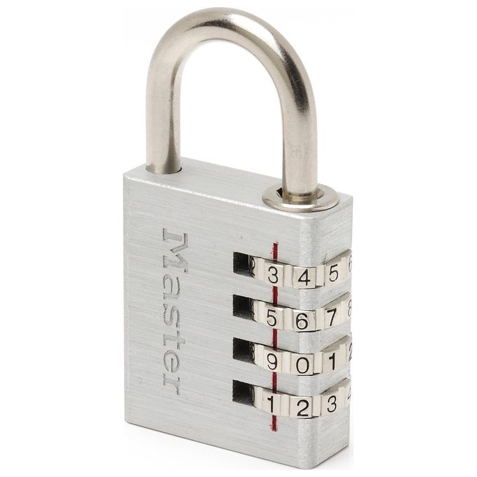 Master Lock 7640EURD Lucchetto Alluminio con Combinazione 4 Cifre 40mm