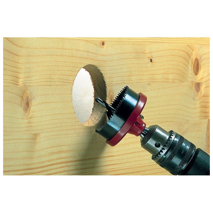Wolfcraft 2161000 Set Sega a Tazza Multilama 7 Lame Ø 25 62 mm Profondita' 18 mm Acciaio Indurito Legno Cartongesso