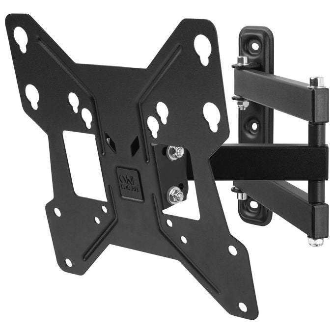 One For All WM2251 Supporto da Parete per Tv Montaggio a Muro Girevole 180° e Inclinabile 15° Dimensioni Schermo 13''-40'' Massimo Peso 30Kg Nero