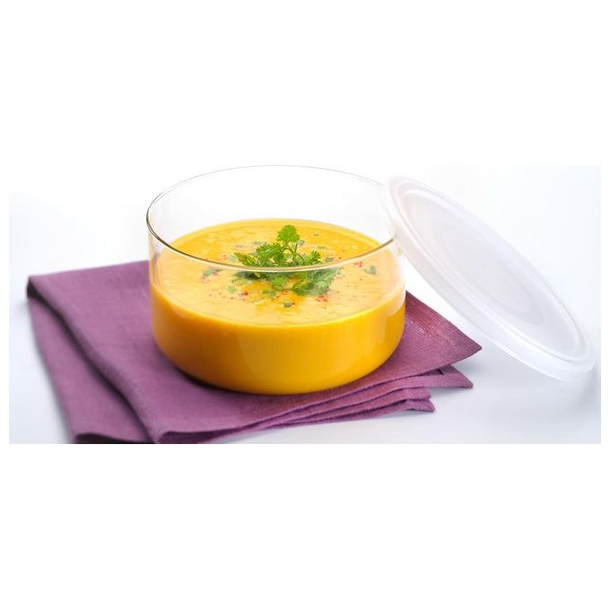 Pyrex Contenitore Multiuso Tondo con Coperchio 12cm