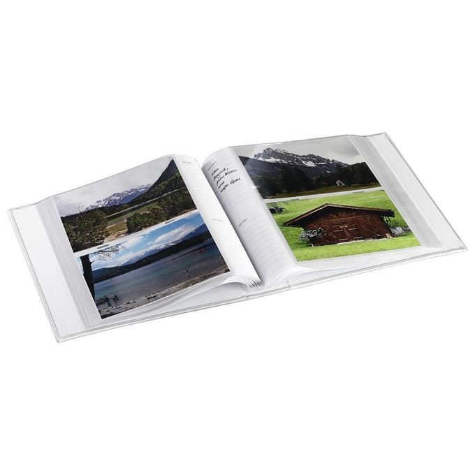 Hama Memo Rustico Album Fotografico 22,5x22,5cm 200 Foto 10x15cm Bianco-Blu