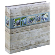 Hama Memo Rustico Album Fotografico 22,5x22,5cm 200 Foto 10x15cm Bianco-Blu