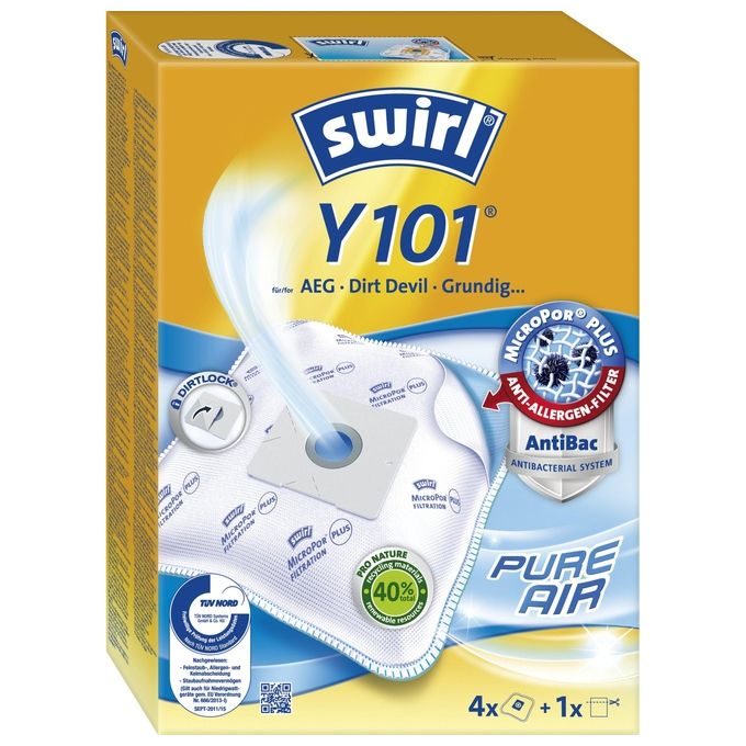 Swirl Y 101 MP Plus AirSpace Sacchetti per Aspirapolvere