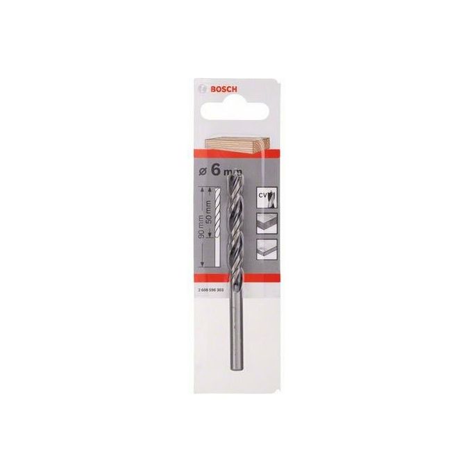 Bosch 1 Punta Elicoidale a Spirale per Legno 6x57x93mm
