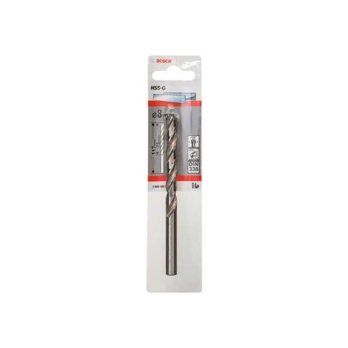 Bosch 1 Punta per Metallo HSS-G 8x75x117mm