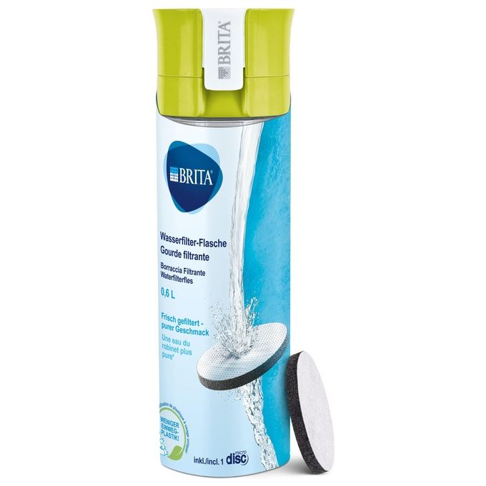 Brita Fill and Go Vital Brita Fill and Go Vital Pink Bottiglia con Filtro Lime-Trasparente