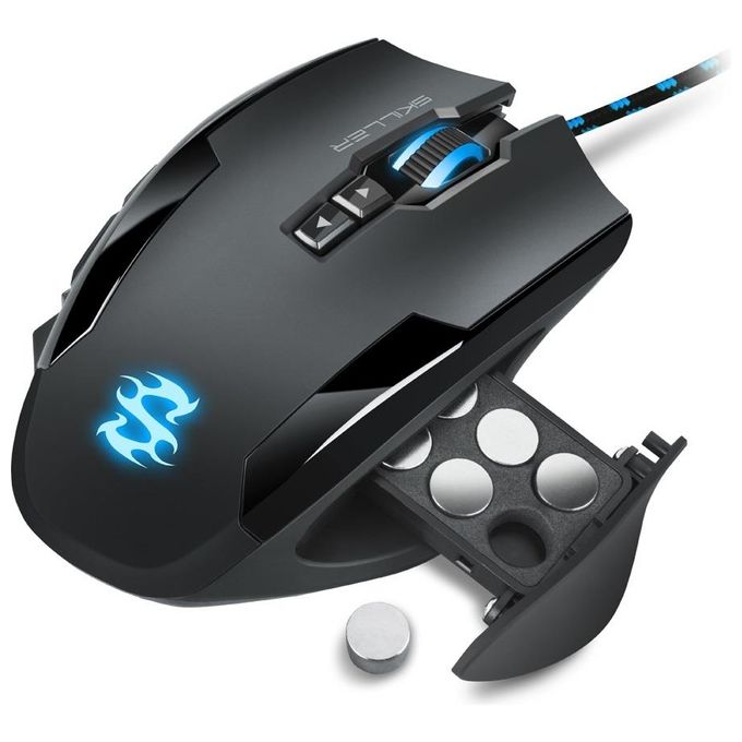 Sharkoon Skiller SGM1 Mouse Gaming 10800 Dpi Max Rgb Usb 1,8mt Nero
