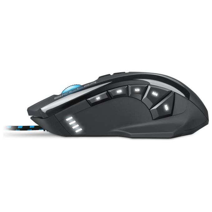 Sharkoon Skiller SGM1 Mouse Gaming 10800 Dpi Max Rgb Usb 1,8mt Nero