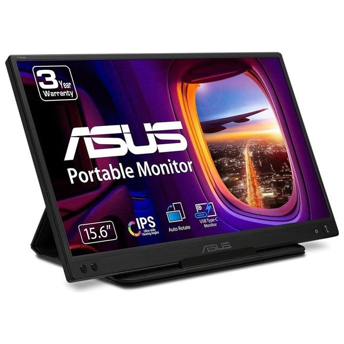 Asus 90LM07D3-B01170 ZenScreen Monitor Portatile 15,6'' Full HD IPS USB-C 60Hz Flicker Free Filtro Luce Blu colore Nero