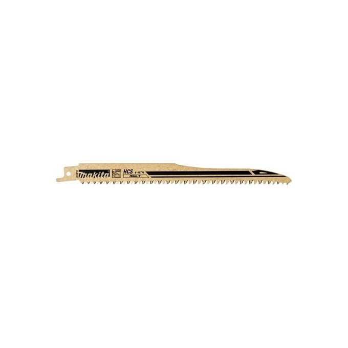 Makita B-05153 Lama per Seghetto Diritto HCS 203 mm 6-10 TPI Taglio Legno MDF Plastica 5 pz colore Nero