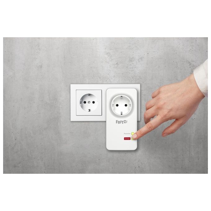 Fritz! Powerline 1220e 1200Mbit-s Collegamento Ethernet Lan Bianco 1 Pezzo