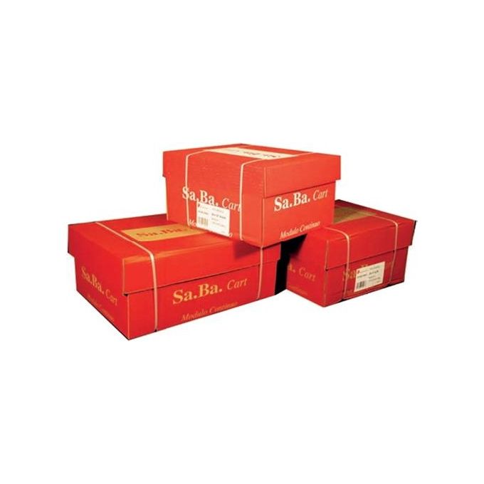 Sabacart S00375116010 Carta a Modulo Continuo 37,5 x 11'' 60 g-m² Piste Fisse Lettura Facilitata colore Grigio