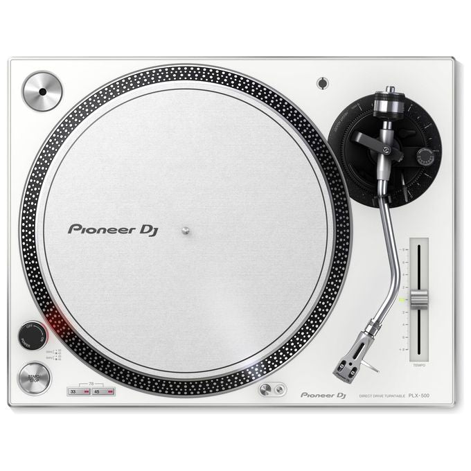 Pioneer PLX-500-W Giradischi DJ a Trazione Diretta 33 45 78 rpm Uscita USB colore Bianco