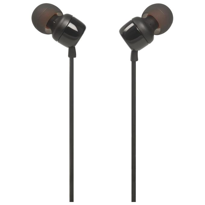 JBL T110 Auricolare con Microfono Nero