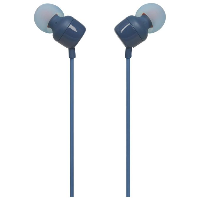 JBL T110 Intra-Auricolari con Comando e Microfono Universale, Bianco