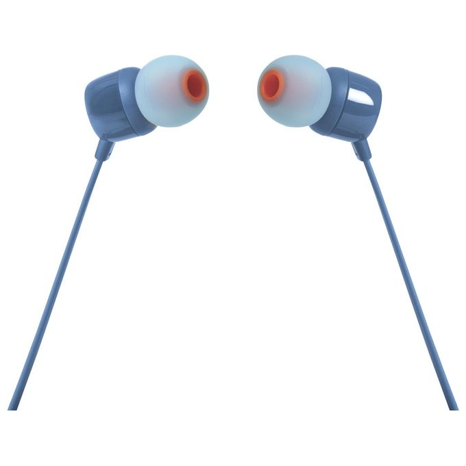 JBL T110 Intra-Auricolari con Comando e Microfono Universale, Bianco