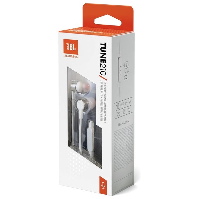 JBL T210 Auricolari In-Ear, Grigio