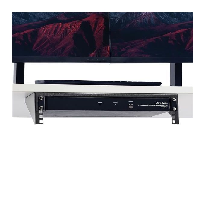 StarTech Staffa rack in acciaio 19'' 2U per montaggio attrezzature su parete verticale