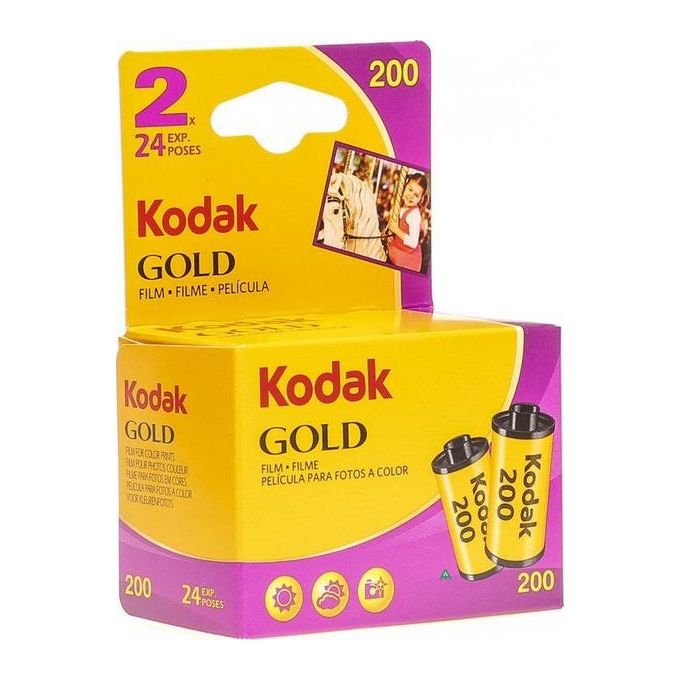 Kodak 6033963 Gold 200 Pellicola Negativa a Colori 35mm 24 Scatti ISO 200 Luce Diurna 2 Pezzi