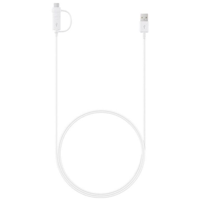 Samsung EP-DG930 Cavo da Usb a Usb C-Micro Usb 1,5mt Bianco