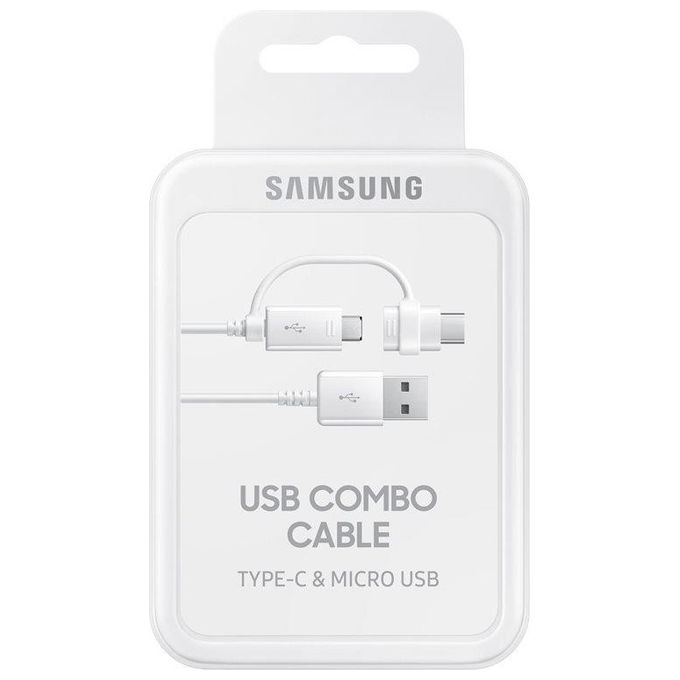 Samsung EP-DG930 Cavo da Usb a Usb C-Micro Usb 1,5mt Bianco