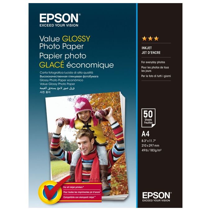 Epson carta foto Lucida a4 20 Fogli 183gr