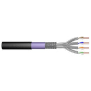 Digitus Cavo di Rete 100mt Cat7 SF-UTP S-FTP Nero