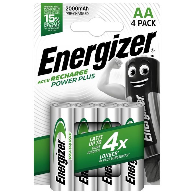 Energizer FSB4 Stilo Power Plus 4 Pile Ricaricabili