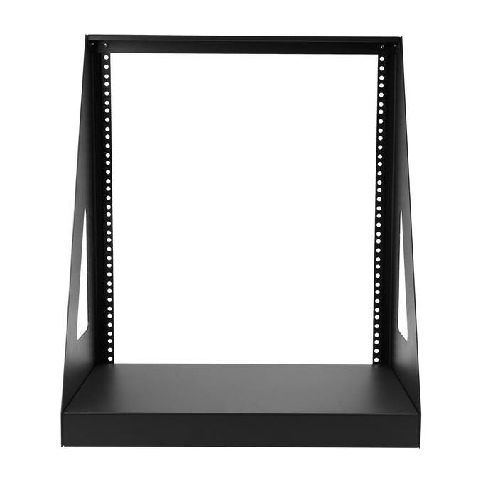 StarTech 2POSTRACK12 Rack Armadio Server 12U 2 Montanti Telaio Aperto 19'' 160 Kg Acciaio colore Nero
