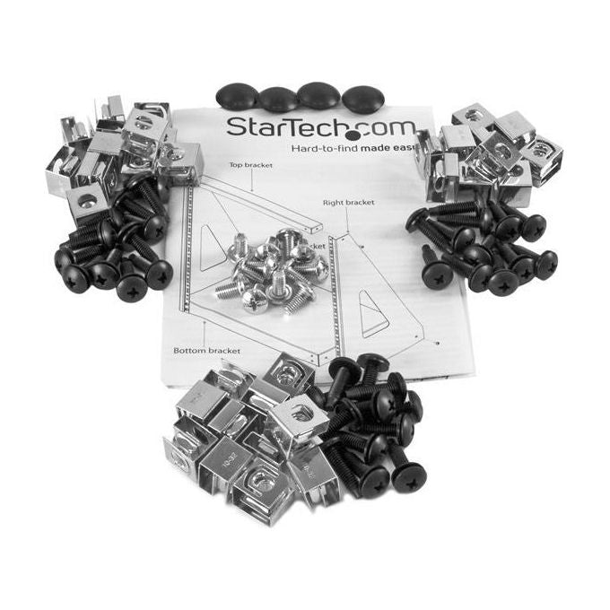 StarTech 2POSTRACK12 Rack Armadio Server 12U 2 Montanti Telaio Aperto 19'' 160 Kg Acciaio colore Nero