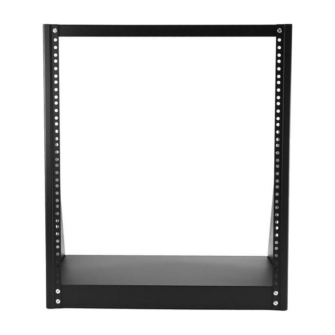 StarTech 2POSTRACK12 Rack Armadio Server 12U 2 Montanti Telaio Aperto 19'' 160 Kg Acciaio colore Nero