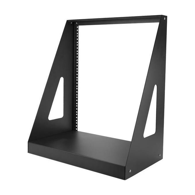 StarTech 2POSTRACK12 Rack Armadio Server 12U 2 Montanti Telaio Aperto 19'' 160 Kg Acciaio colore Nero
