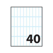 Tico E-3610 Confezione 400 Etichette Export 36x10mm 10 Fogli