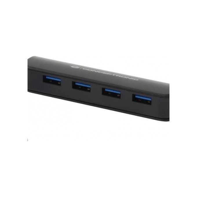 Conceptronic C4PUSB3 Hub USB 4 Porte USB 3.0 5 Gbps Plug and Play Bus-powered colore Nero