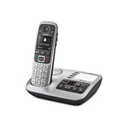 Gigaset S30852-H2728-B101 E560A Telefono cordless analogico DECT con segreteria vivavoce identificatore di chiamata e tasto SOS colore Platino