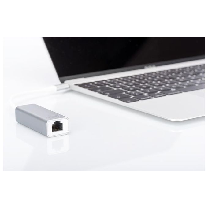 Digitus adattatore rete usb 3.0 tipo c - rj45 8 poli
