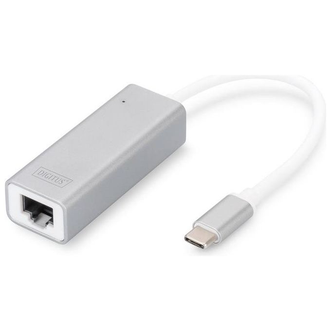 Digitus adattatore rete usb 3.0 tipo c - rj45 8 poli