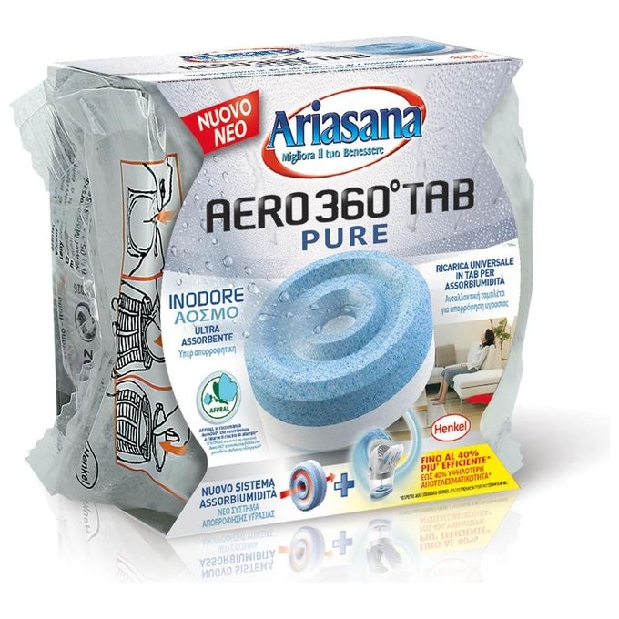 Henkel 1680991 Ricarica Ariasana Aero 360° Power Tab 450gr Inodore