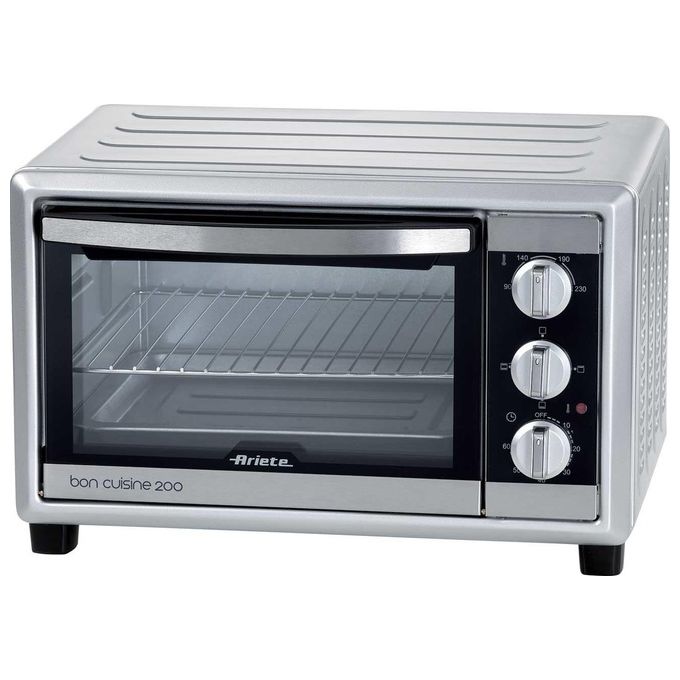Ariete 981 Bon Cuisine 200 - Fornetto Elettrico 20 Lt completo di griglia leccarda e maniglia per estrazione accessori. Timer 60 min. Temp max 230°