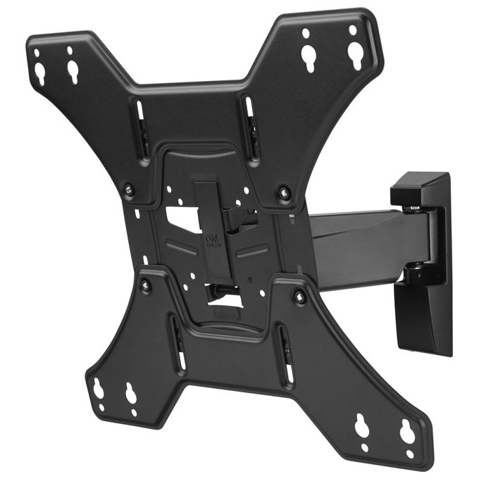 One For All WM4441 SOLID Supporto da Parete per TV e Monitor 13-65'' Inclinabile e Girevole fino a 50 Kg Compatibilita' VESA 75x75-400x400 mm colore Nero