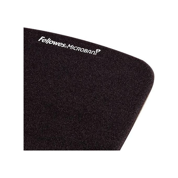 Fellowes, Tappetino Mouse, Con Poggiapolsi, Nero, Tessuto e Schiuma, Ergonomico, Antiscivolo