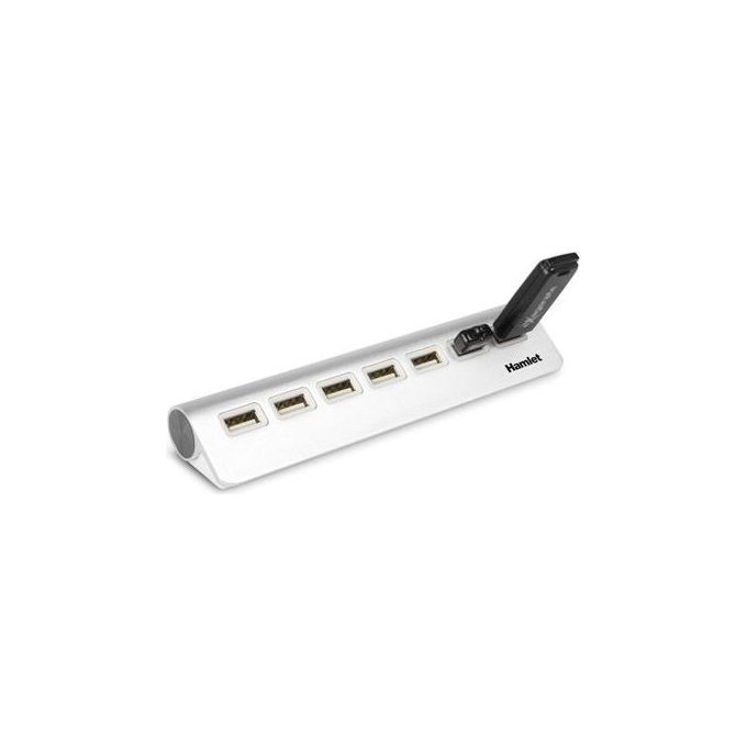 Hamlet hub usb 2.0 7 Porte Alluminio