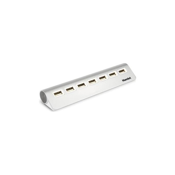 Hamlet hub usb 2.0 7 Porte Alluminio